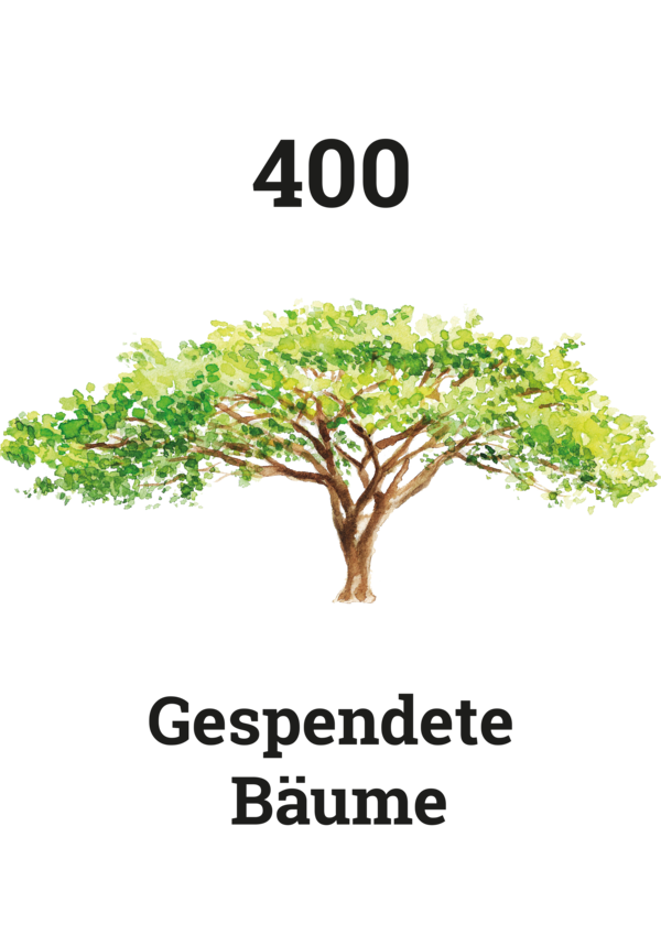 400 gespendete Bäume von JaSha